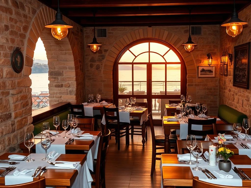 Sala interna della Trattoria del Mare